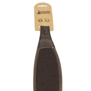 Eksklusiv lige riffelrem i loden/læder